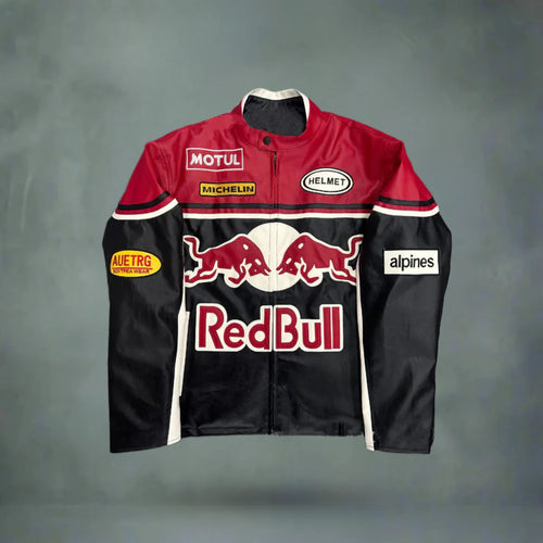 Red Bull Racing Leather Jacket – F1 Style