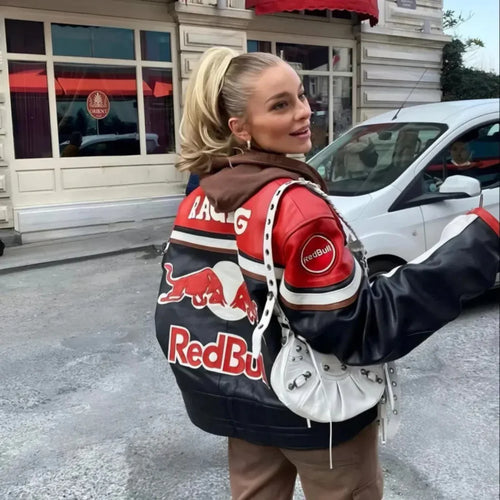 Red Bull Racing Leather Jacket – F1 Style