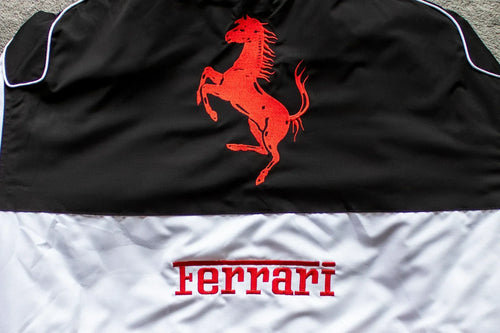 White Ferrari Racing Jacket – F1 Style